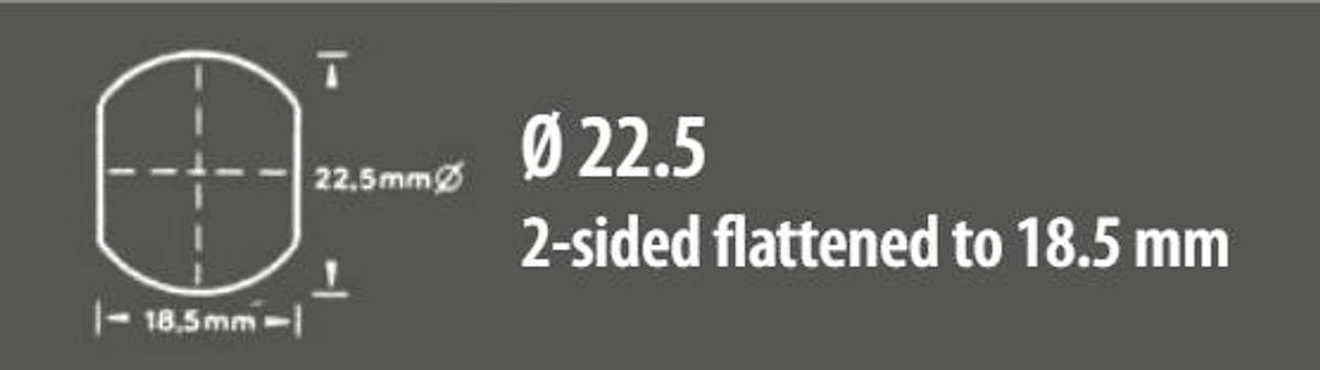 Alfra 01421 - 22.5mm Hole Puncher with 2 Flattened Sides