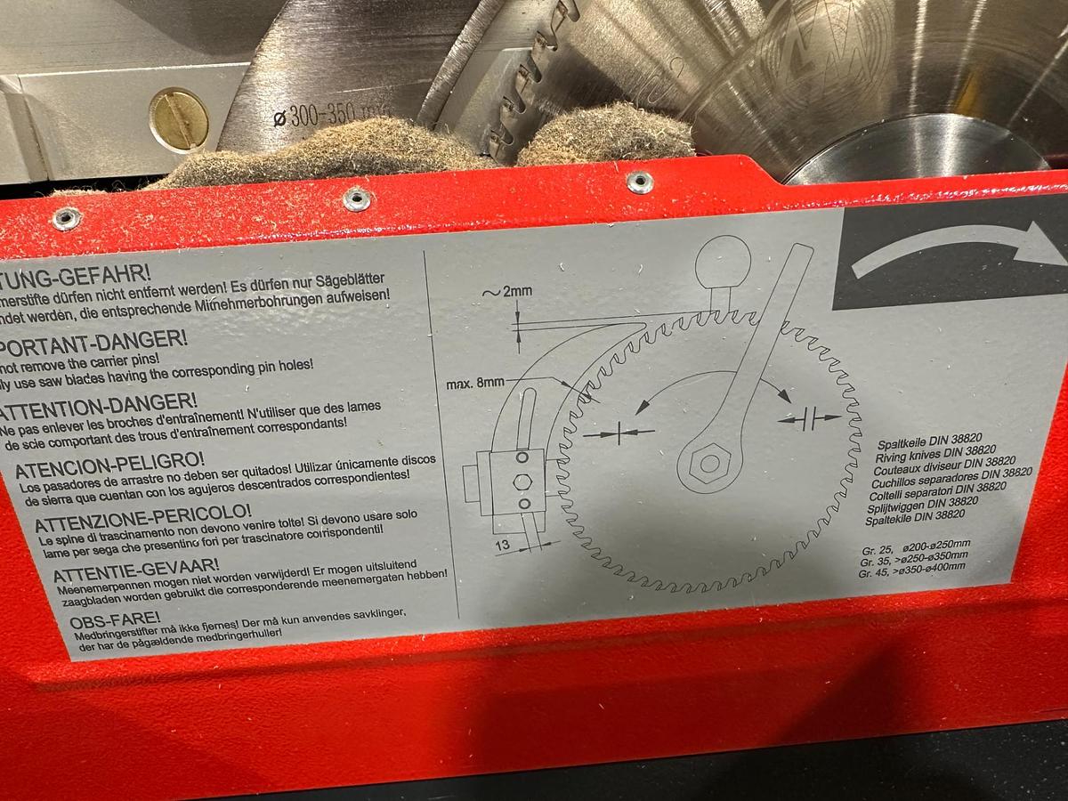 Used 2021 Altendorf WA 8X Sliding Table Saw