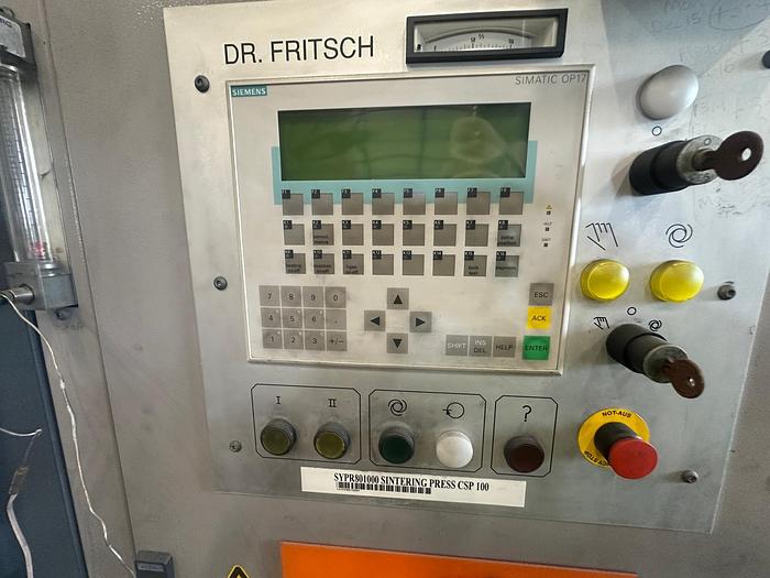 Used DR. Fritsch CSP 100 Sintering Press