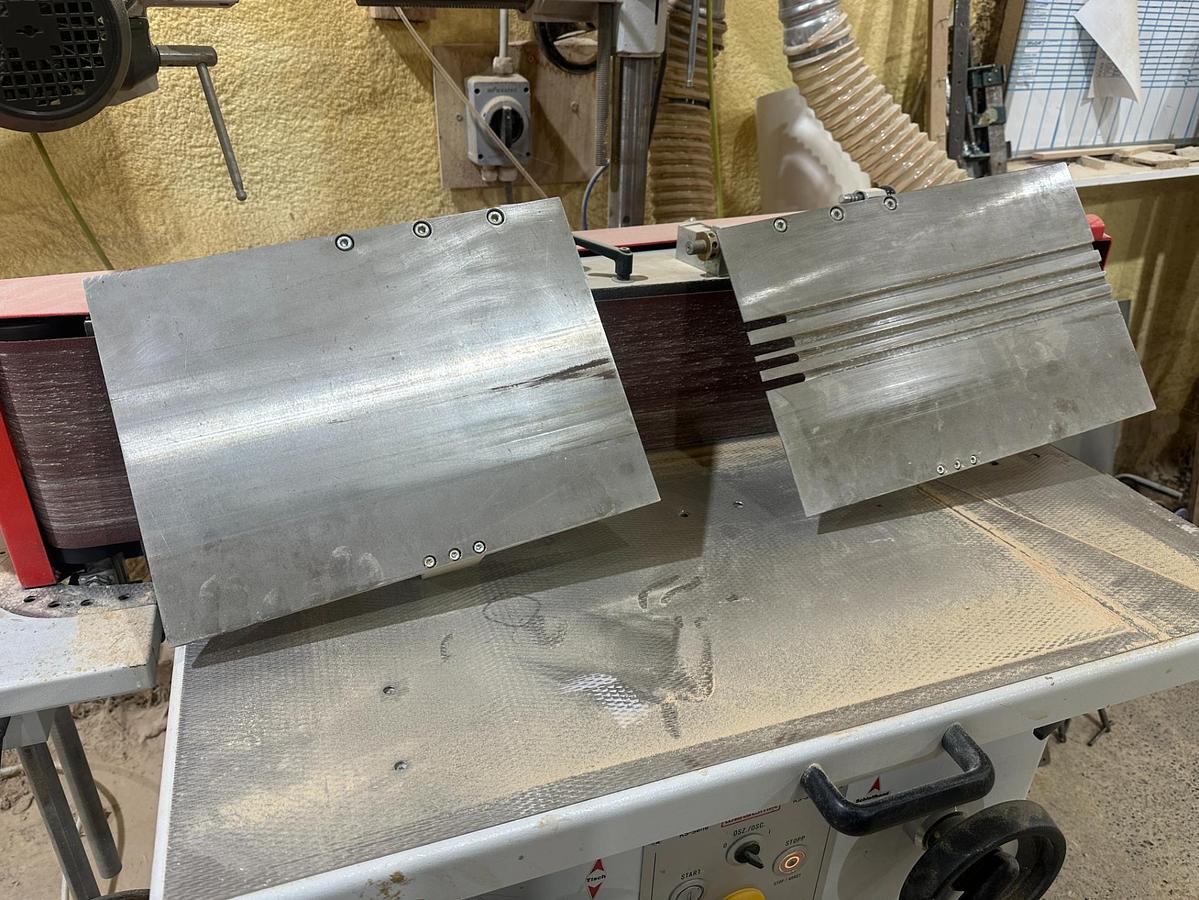 Used 2016 Wegoma EKS 2600 FU Veneer & Solid Wood Sanding Machine with Maggi Steff 2034 Feeder