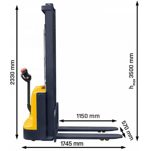 Cormak Q15E35 Electric Mast Pallet Truck