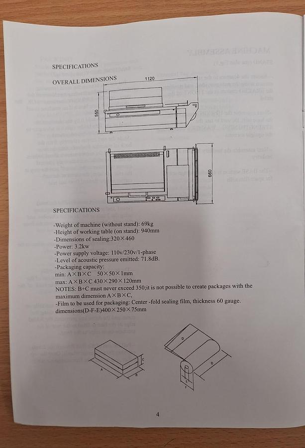 Used Robert Seal SC346 Heat Shrink Wrapping Machine | 2017 | Unused