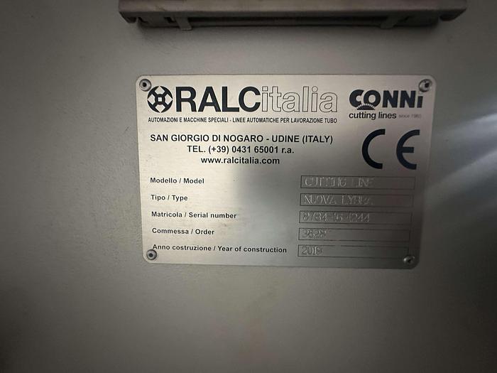 Used 2019 RALC Italia Nuova Lybra CNC Cutting Line