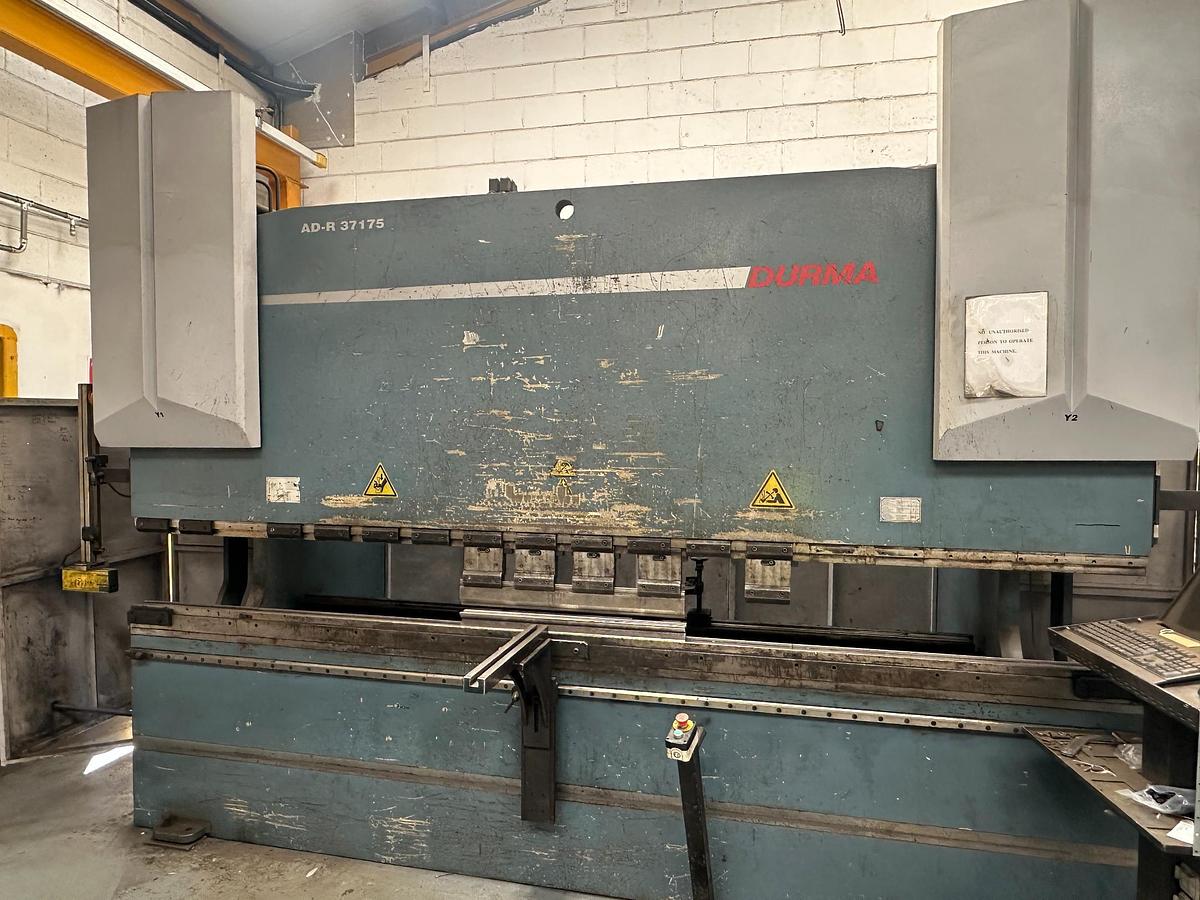 Used 2012 Durma AD-R 37175 CNC Press Brake 175 Ton 3700mm for Sale | Used Machine Tools Ireland