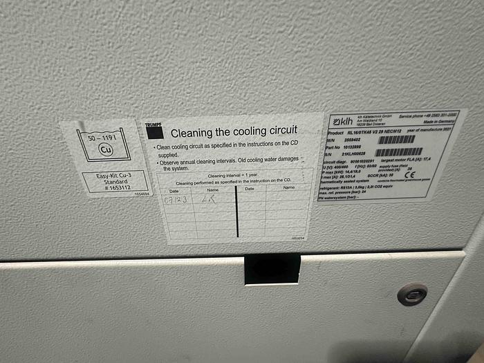 Used 2021 Trumpf Trulaser 1040 Fiber Laser Cutting Machine