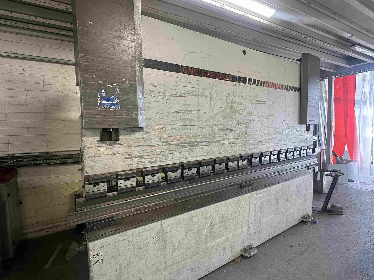 Used Used 2005 Durma HAPCNC 35160 CNC Pressbrake – 160T x 3.5m with Cybelec ModEva 10 Control | Euro Tooling | Ireland