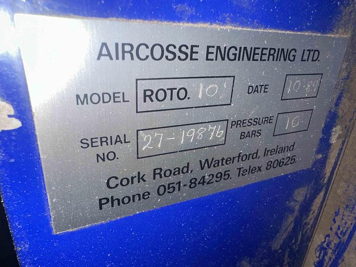 Used 1989 AIRCOSSE Roto 10 Air Compressor