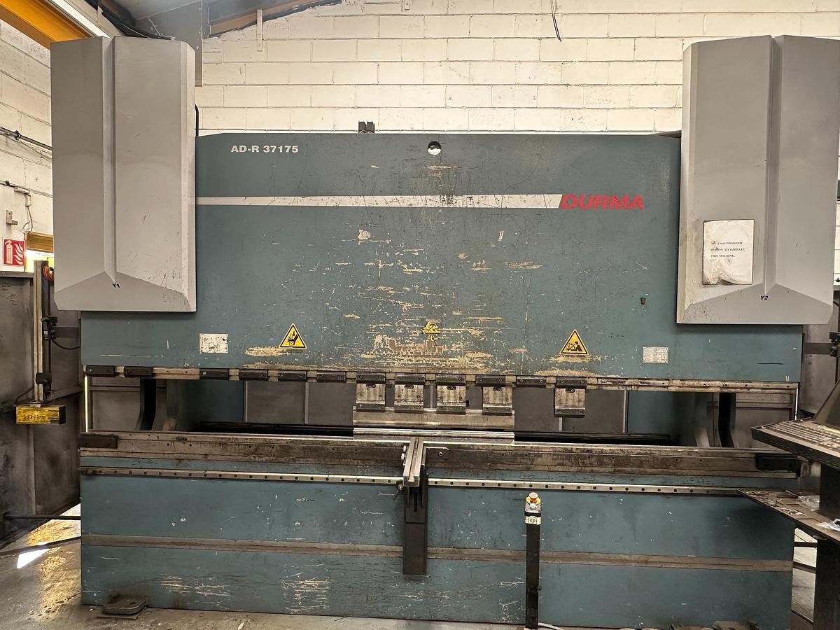 Used 2012 Durma AD-R 37175 CNC Press Brake 175 Ton 3700mm for Sale | Used Machine Tools Ireland