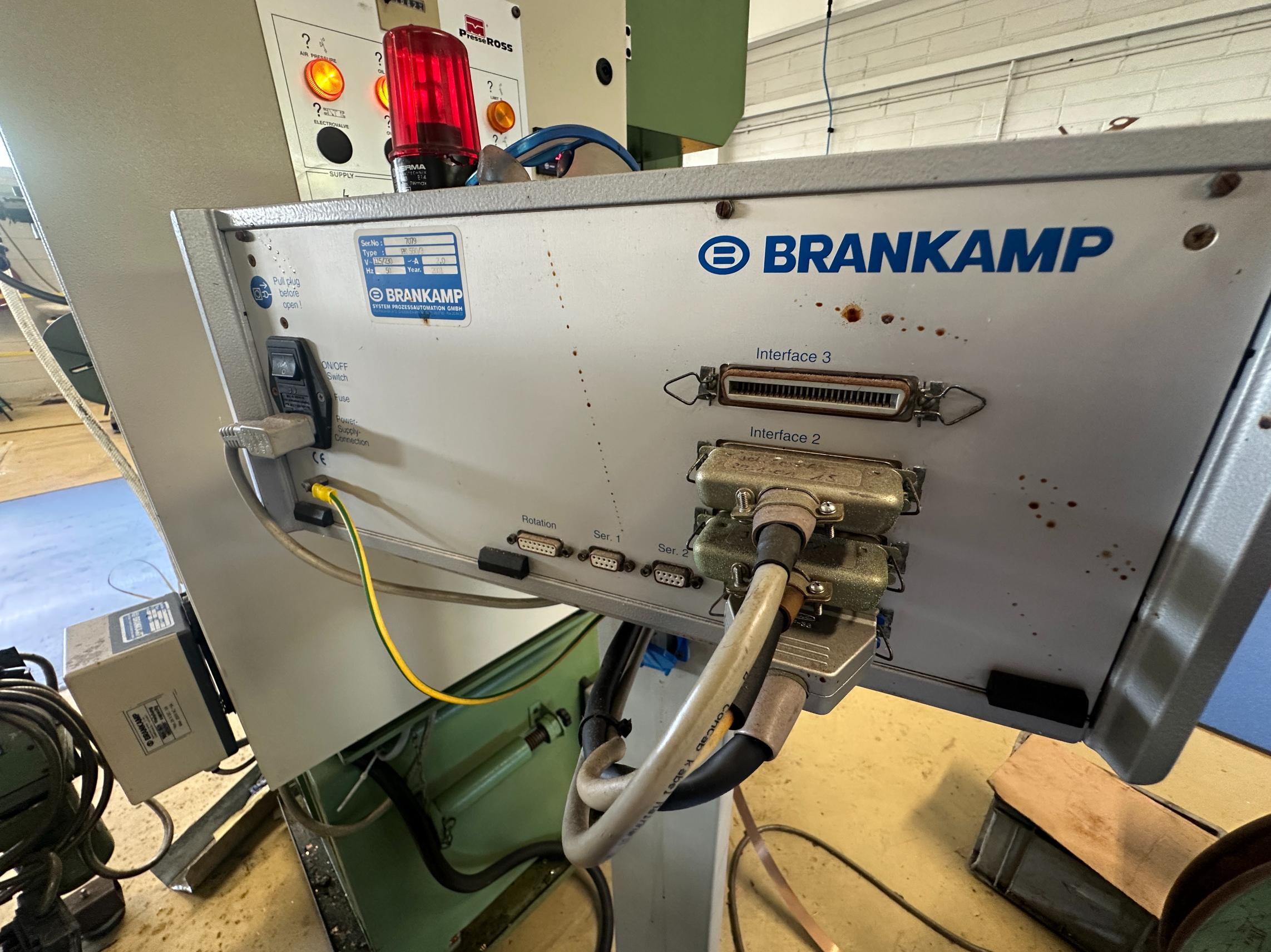 Used 2000 Presse Ross 40V-4 40 Ton Press with OBRU Decoiler 