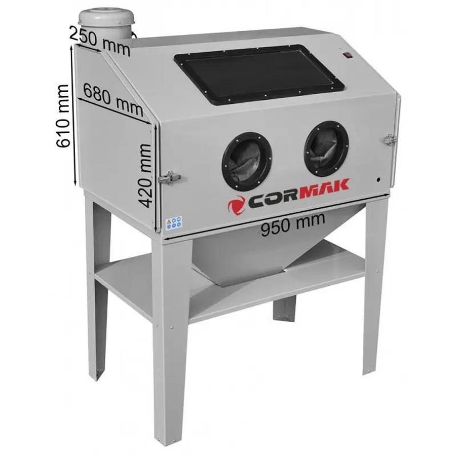 Cormak KDP350 - 350L Sandblaster with Dust Extraction