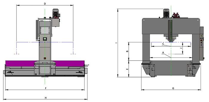 Hidrogarne TL-300/NC Mobile Gantry Hydraulic Presses With Movable Head