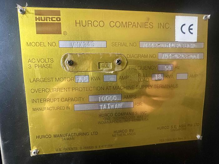 Used 2006 Hurco VMX24S Machining Centre