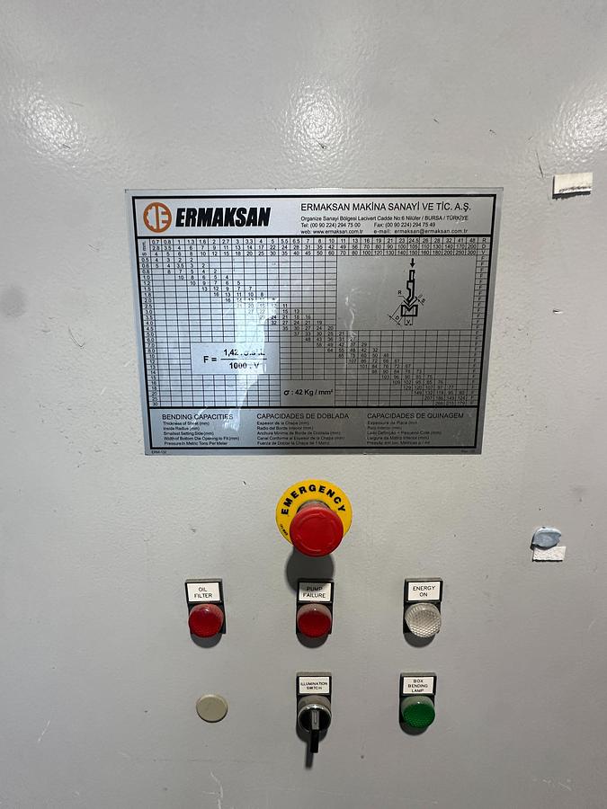 Used Used 2016 Ermaksan Speed-Bend Pro 1270 x 40 CNC Press Brake | 6 Axis