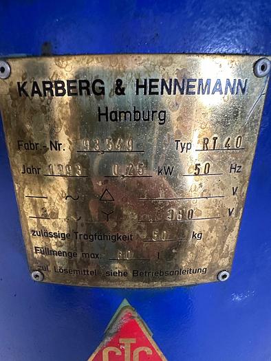 Used Karberg & Hennemann RT40 Parts Washer
