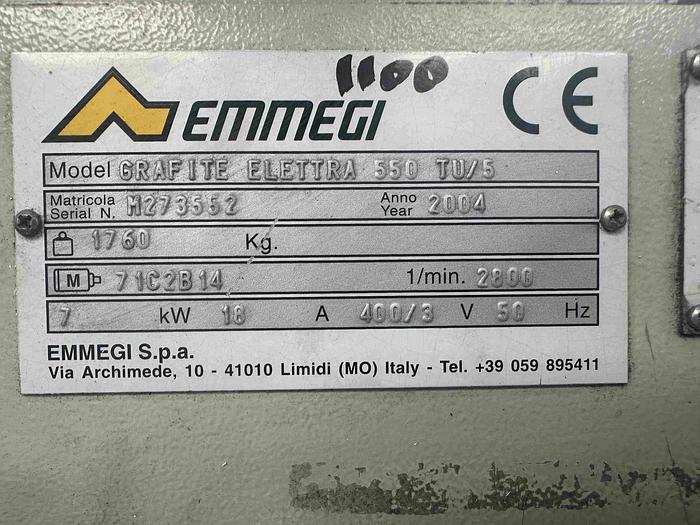Used 2004 Emmegi Elettra 550 TU/5 Twin Head Cut-Off Saw
