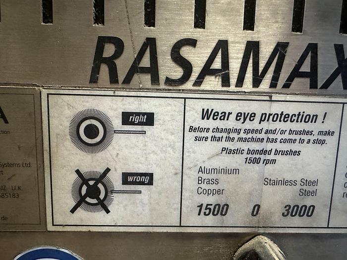 Used RSA Rasamax Mono Edge Deburring Machine