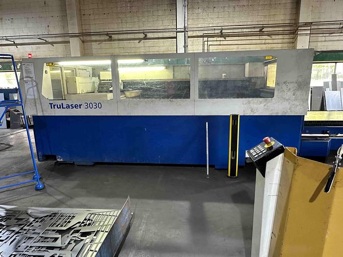 Used 2008 Trumpf TruLaser 3030 CO2 Laser Cutting Machine