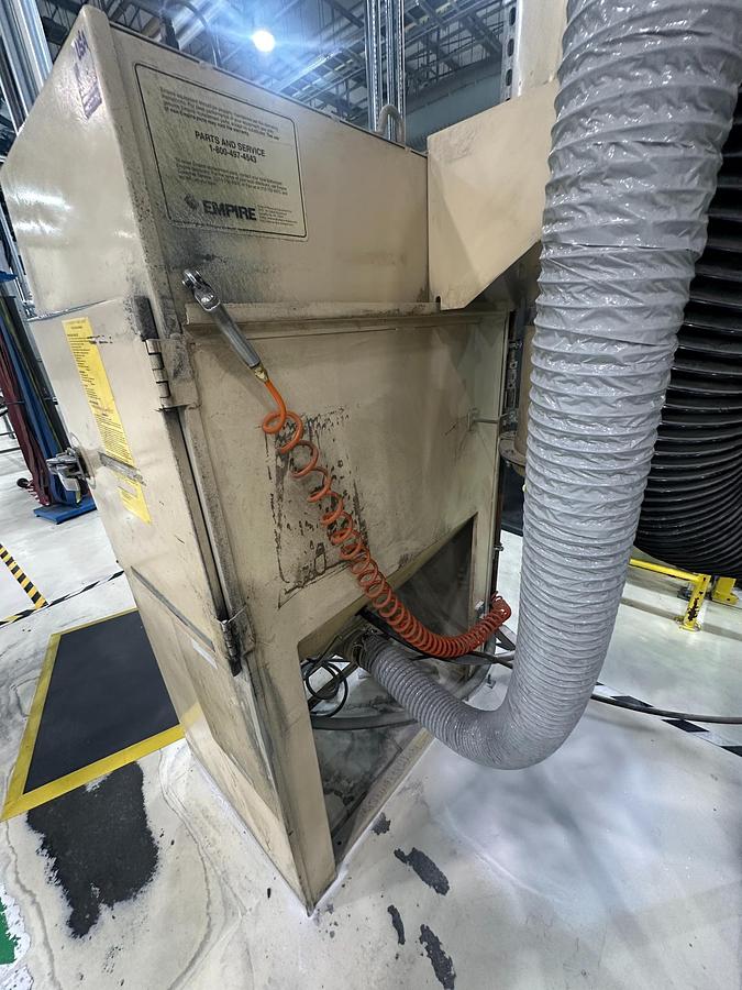 Used Empire Abrasive Equipment Sand Blaster PF-2626 – Complete System with Dust Extraction