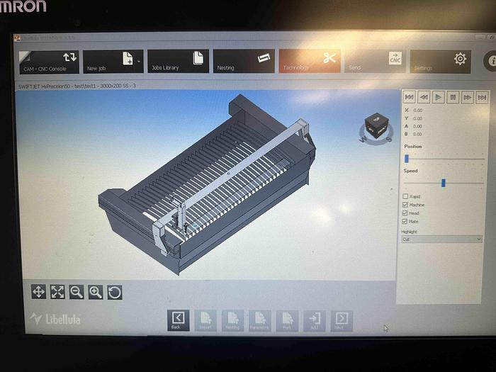 Used Swiftcut SwiftJet Waterjet Profile Cutting Machine