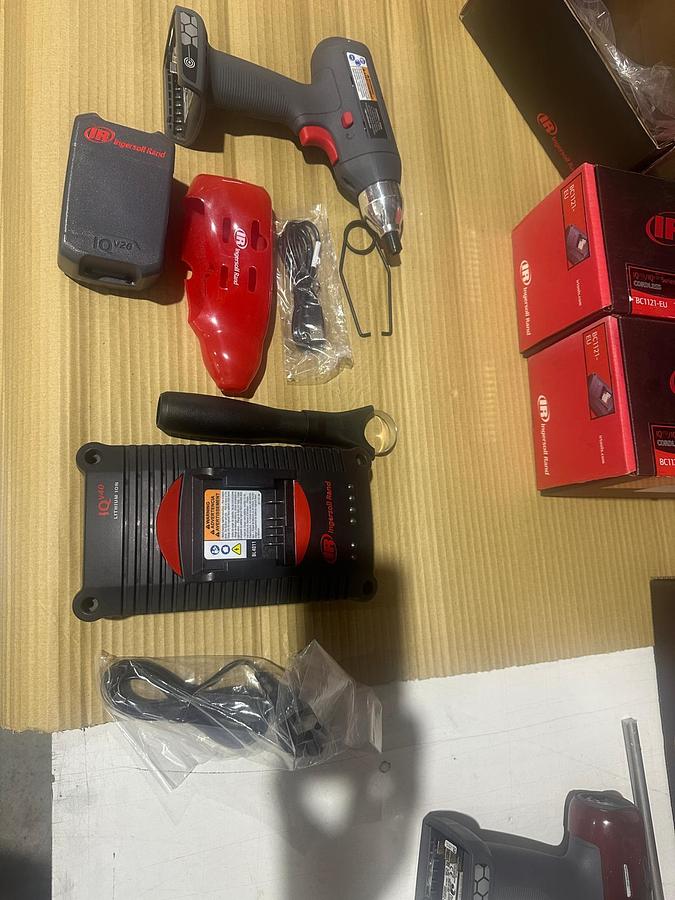 Used Ingersoll Rand QXBN Cordless Precision Screwdrivers – 3 Units + Chargers & 20V Batteries – Excellent Condition