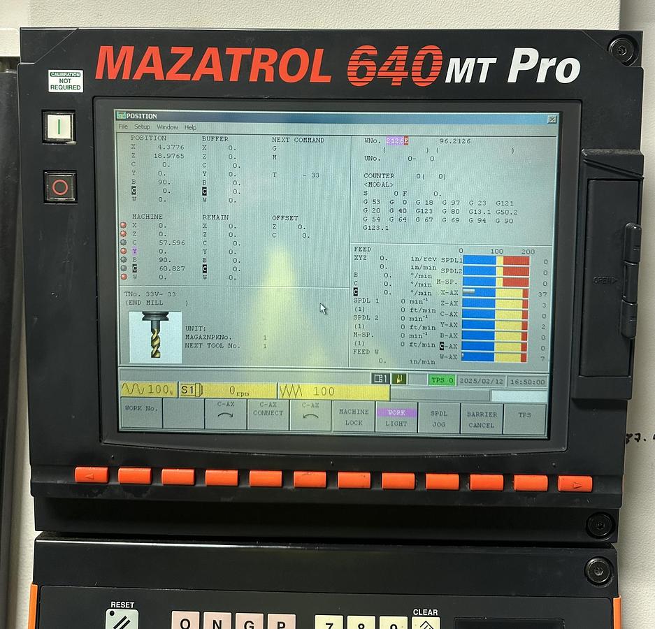 Used 2005 Mazak Integrex 100-III S CNC Mill-Turn Lathe with Gantry Loader – Low Hours, Excellent Condition