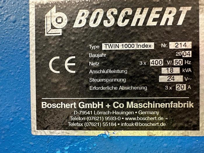 Used 2004 Boschert Twin 1000 Index CNC Punching Machine
