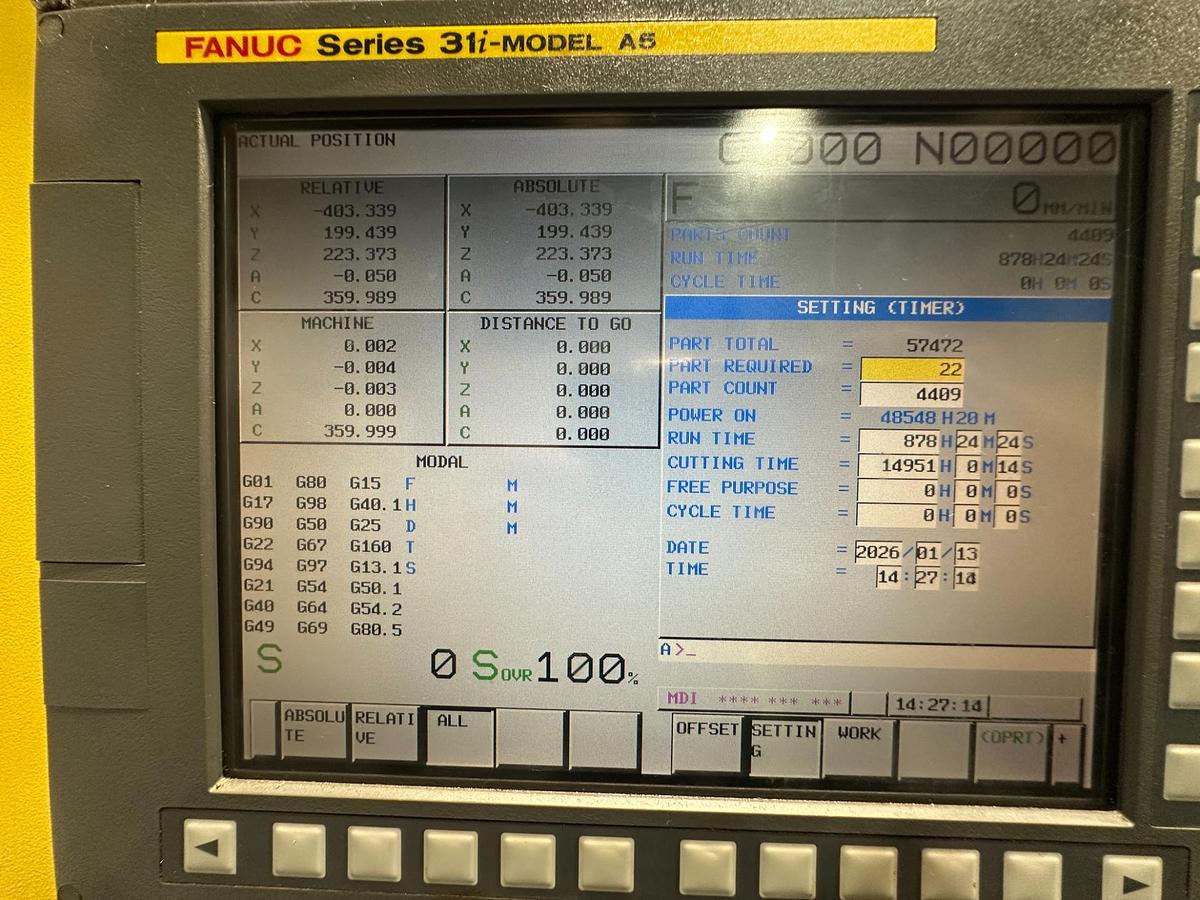 Used 2007 Fanuc Robodrill T21iE 5-Axis CNC | Fanuc 31i | Nikken 5AX-130FA (2017)