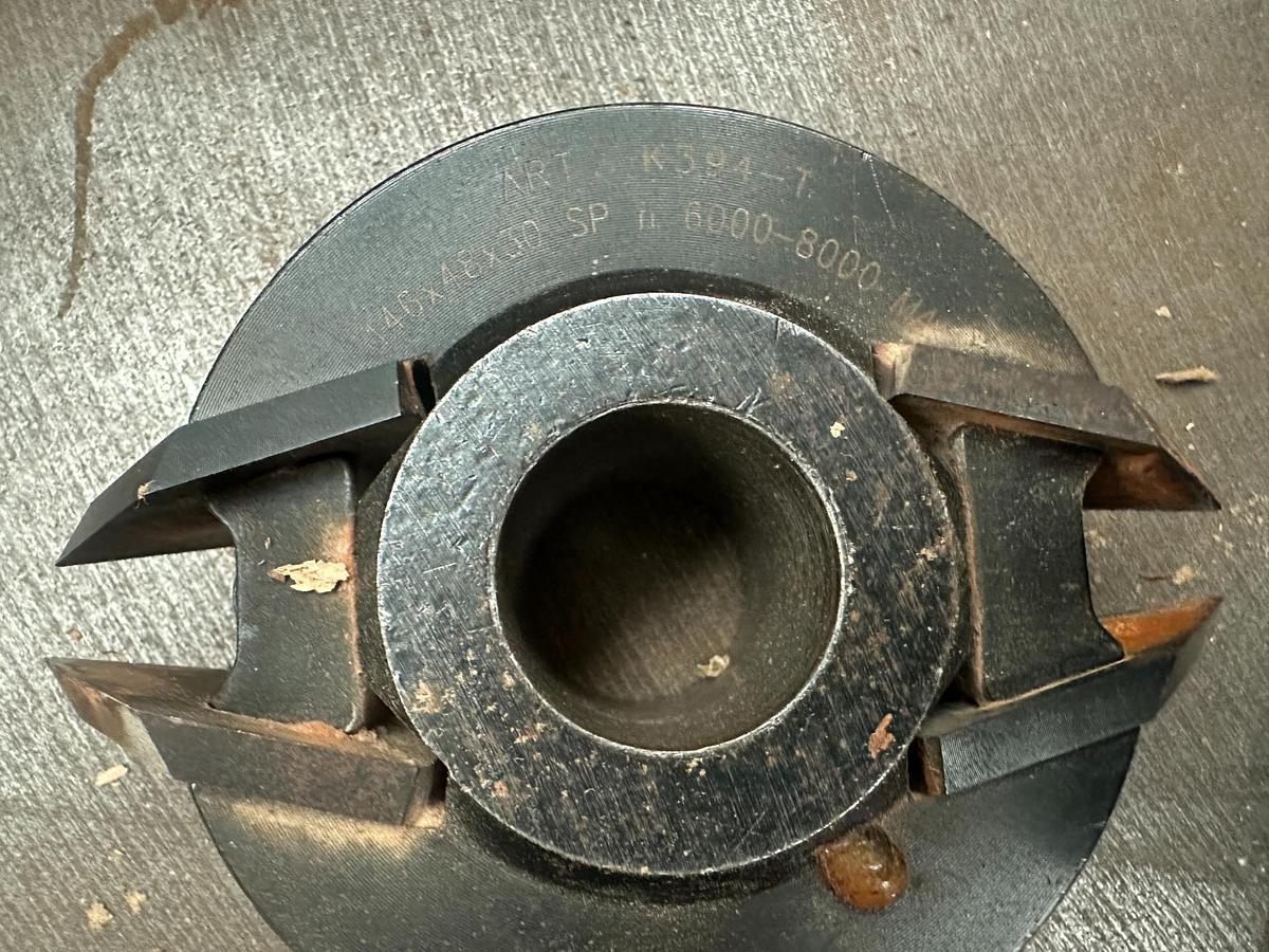 Used 2005 Griggio T220 Spindle Moulder with Comatic AF/34 Feeder