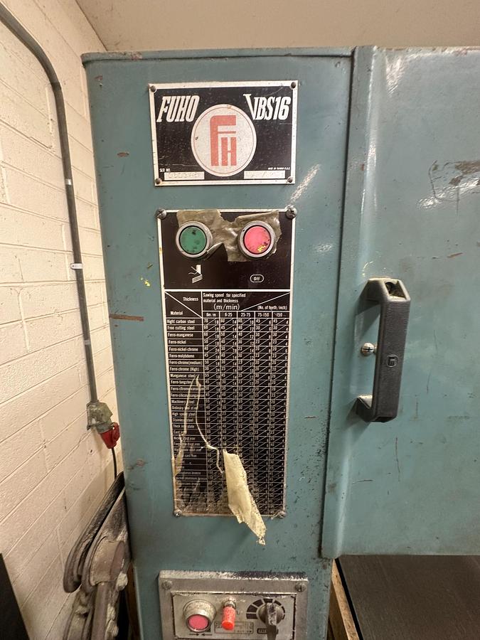 Used Fuho VBS 16 Vertical Bandsaw