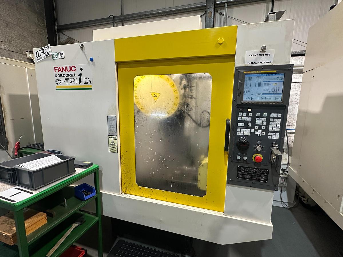 Used Fanuc Robodrill Alpha T21iDL 5-Axis CNC | Nikken 5Ax130FA | BT30