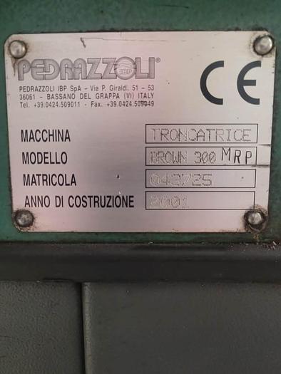 Used 2001 Pedrazzoli Brown 300 MRP Circular Saw