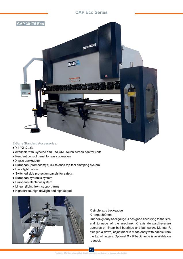 Uzma CAP-E 60400 Hydraulic Pressbrake