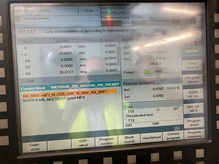 Used 2012 Mikrosa Kronos S250 Centreless Grinding Machine