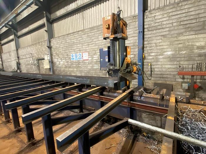 Used 2005 Peddinghaus Avenger MDL1000B CNC Beam Drilling Line