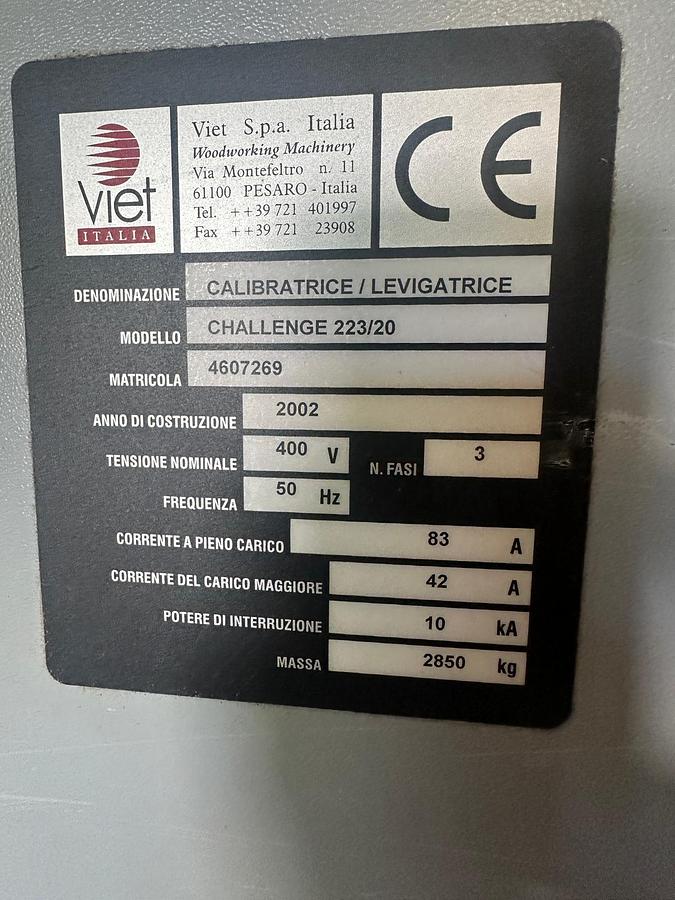 Used Viet Challenge 223 Wide Belt Sander