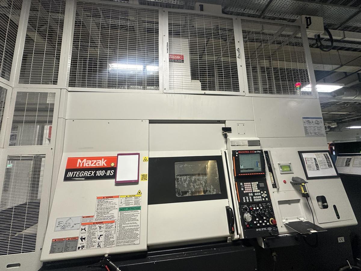Used 2005 Mazak Integrex 100-III S CNC Mill-Turn Lathe with Gantry Loader – Low Hours, Excellent Condition