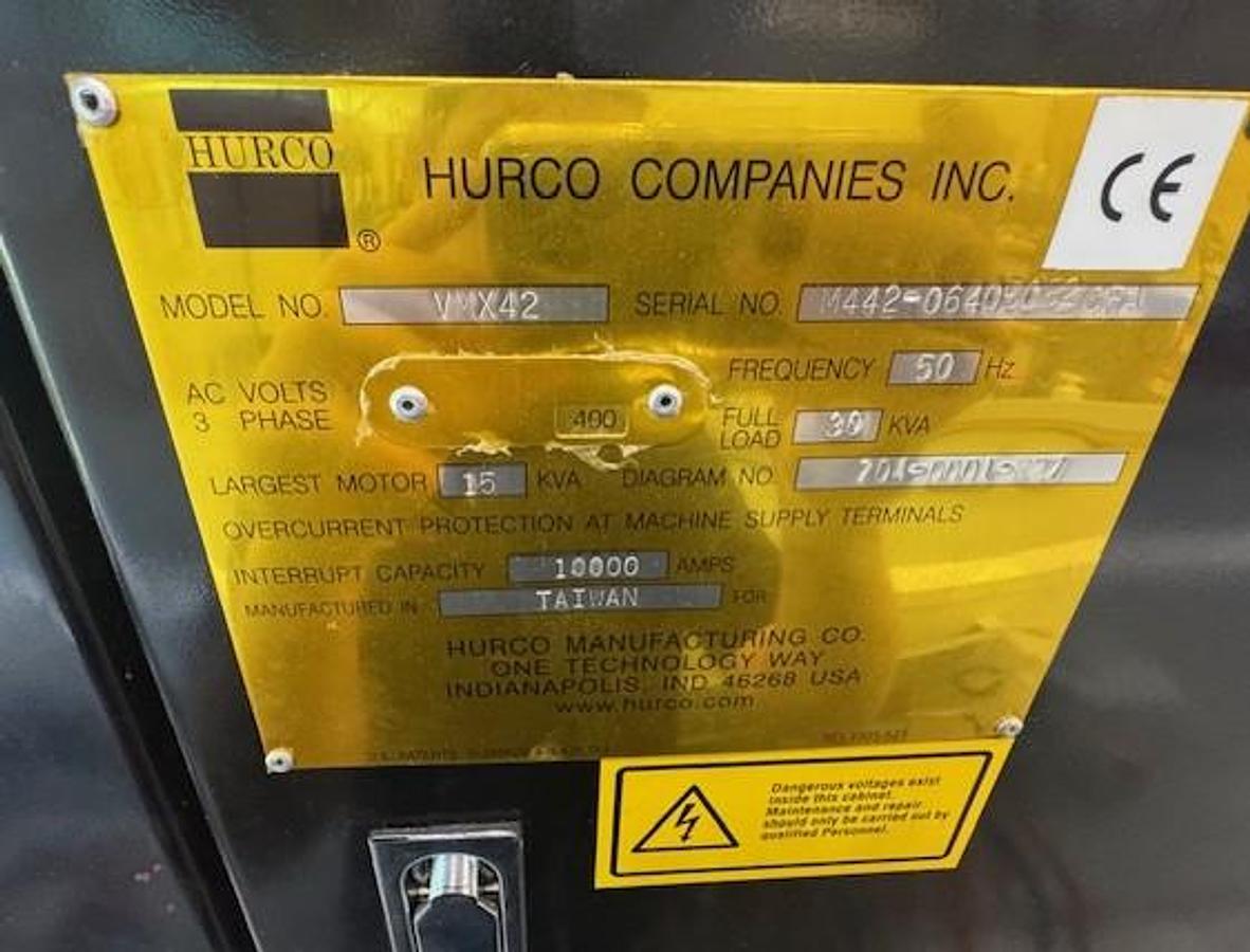Used 2002 Hurco VMX42 3 Axis Machining Centre – Ultimax Control, Very Good Condition