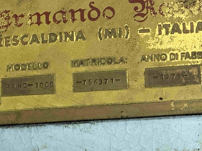 Used 1975 Ermando Rosi RTRC 1000 Surface Grinder