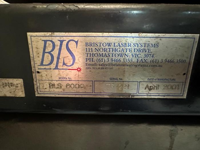 Used 2001 Bristow Laser Systems BLS 6000 4kW Laser