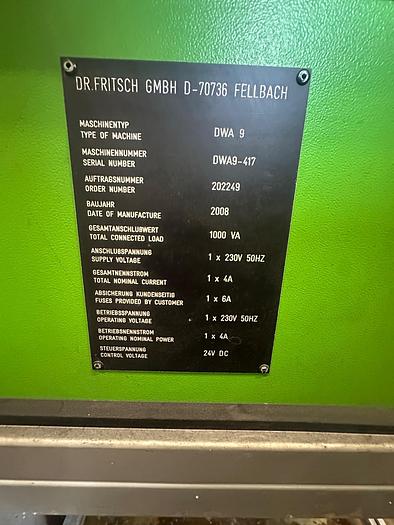 Used DR. Fritsch DWA 9 Dosing & Weighing Machine