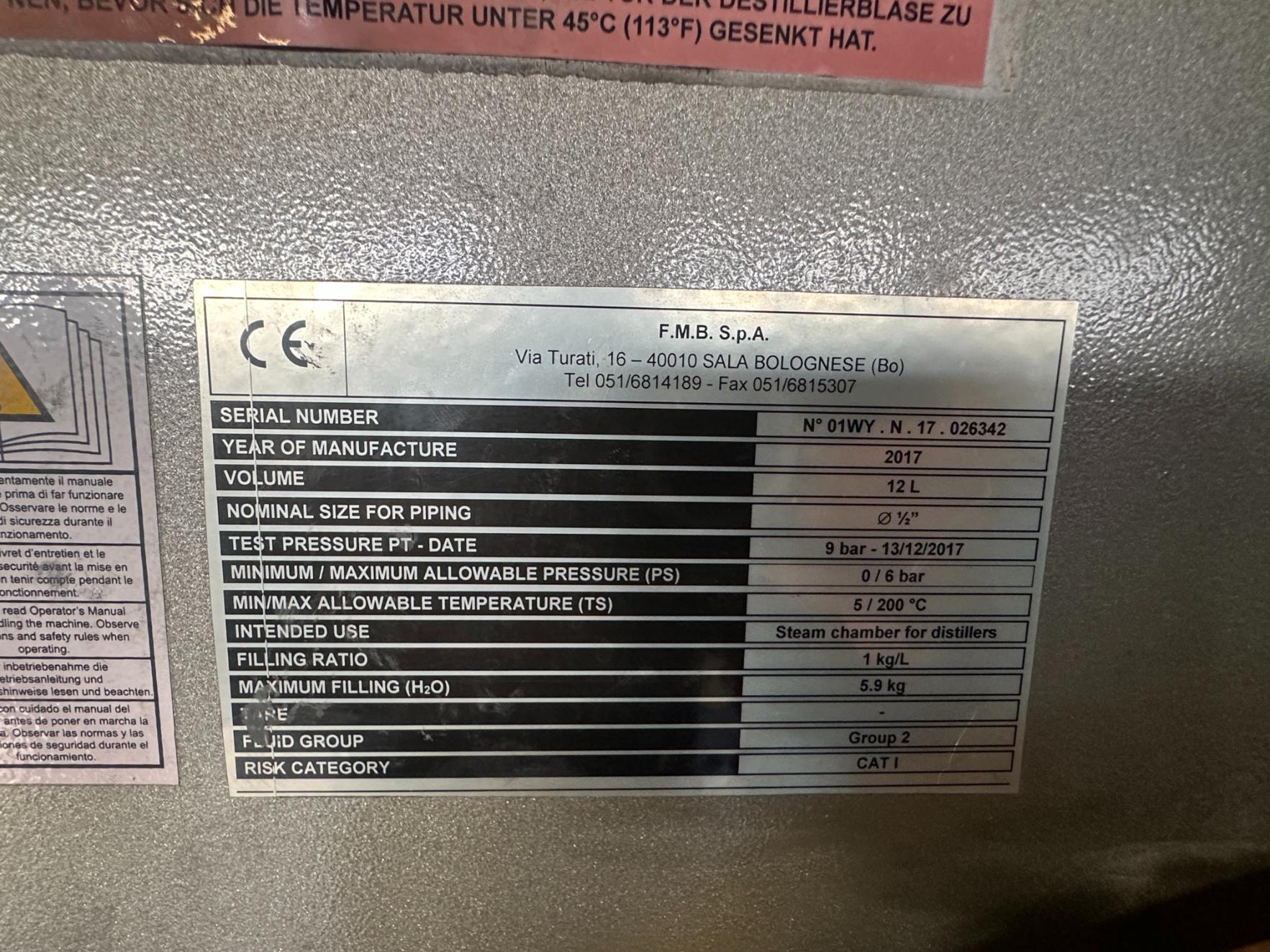 Used 2018 Union MDMV 1 Vacuum Metal Degreasing Machine – 50kg