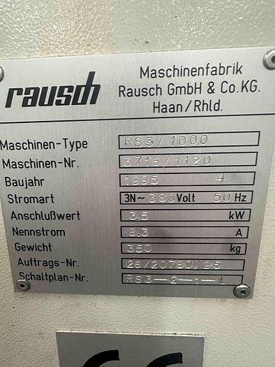 Used 1995 Rausch RS3/1000 Broaching Machine
