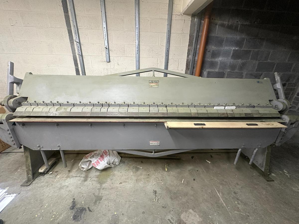 Used 1999 Swiftcut FP-3000 x 1.6mm Box & Pan Folder