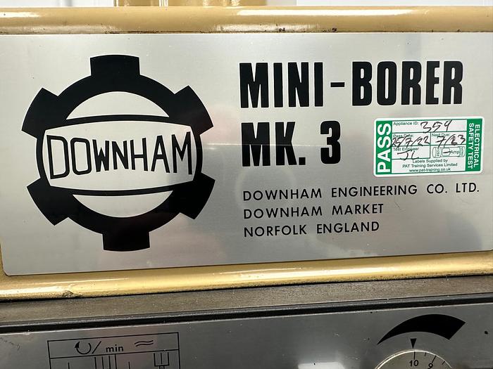 Used Downham Mini-Borer Mk.3 Boring Machine
