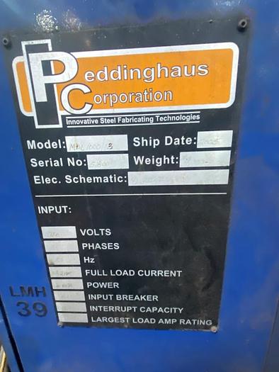 Used 2005 Peddinghaus Avenger MDL1000B CNC Beam Drilling Line