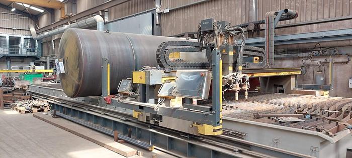 Used 2012 ESAB Suprarex SXE5000 Plasma Cutting Table