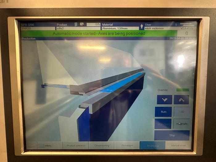 Used 2006 Schroder SPB 3200/3.0 CNC Sheet Metal Folder