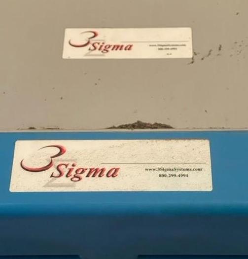 Used Sigma Hemp Hopper with Bottom Mounted Monster Industrial Hemp Grinder