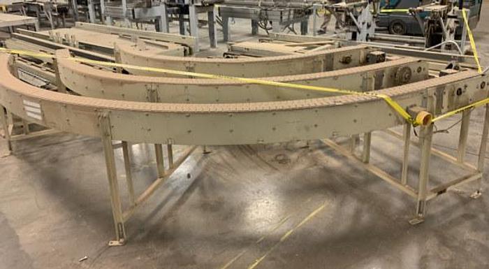 Used 90 DEGREE 3-FLAT CHAIN TURN CONVEYOR