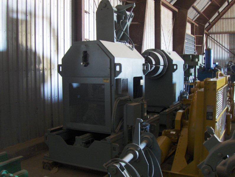 Used 75,000 lb SESCO Twin Mandrel Un-coiler; 84" wide. Mfg. 1982